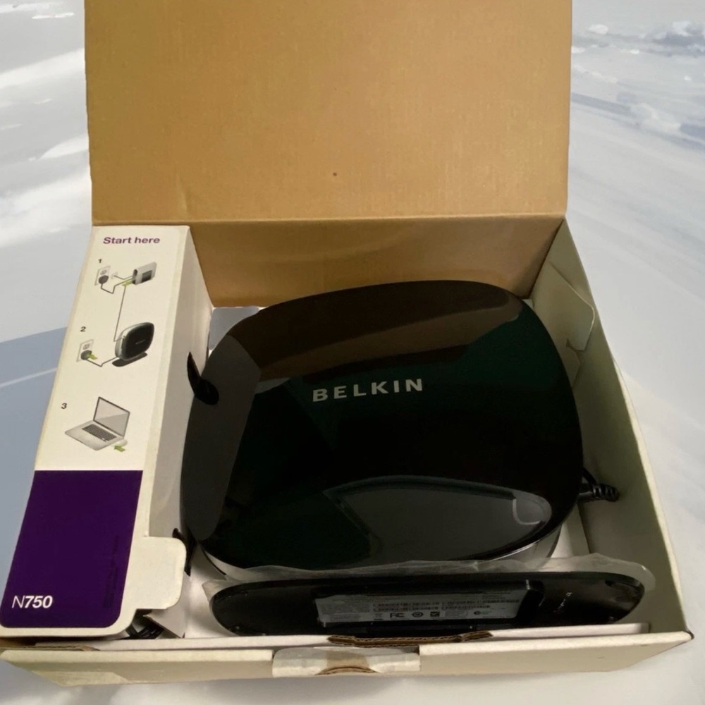 Belkin N750 DB Dual‑Band N+ Wireless Router 450 Mbps Gigabit Multi‑Port Fast